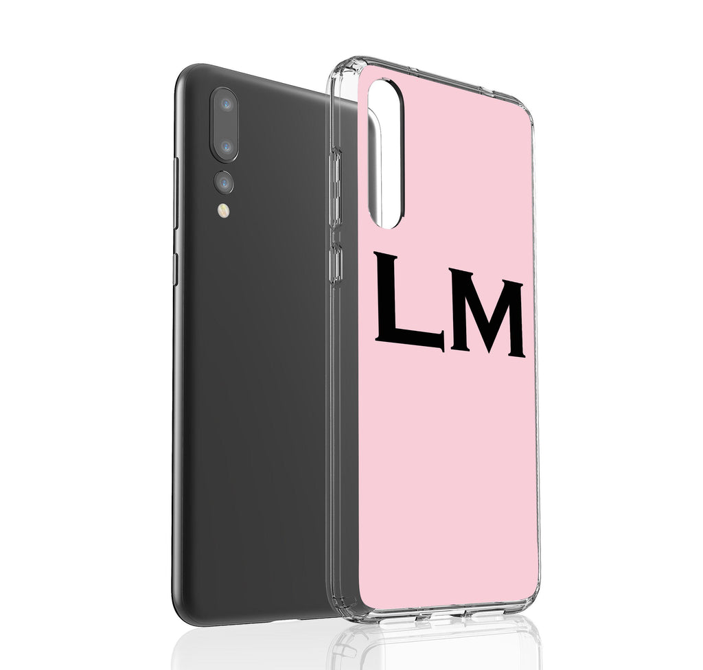 Personalised Bloom Top Initials Huawei P20 Pro Case