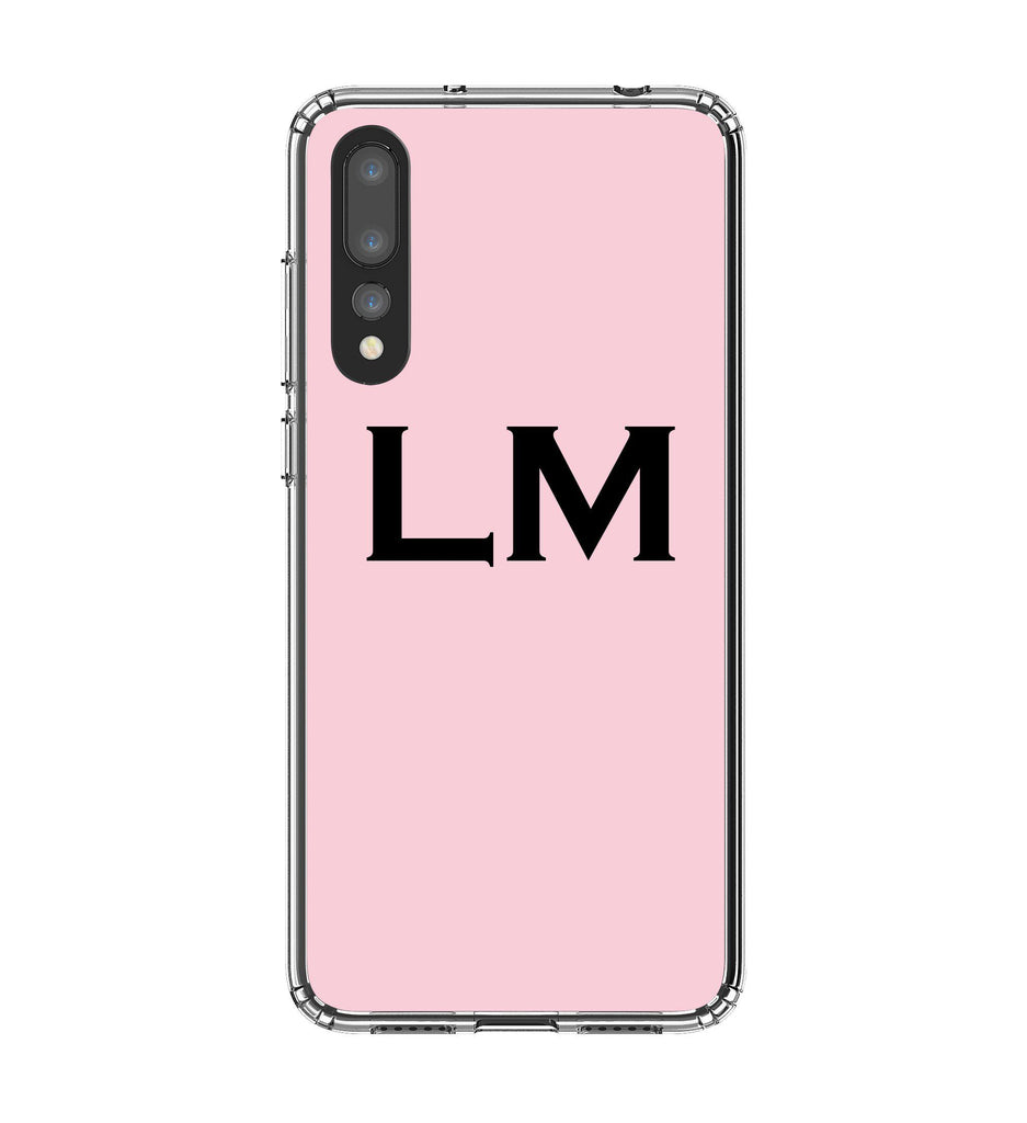 Personalised Bloom Top Initials Huawei P20 Pro Case