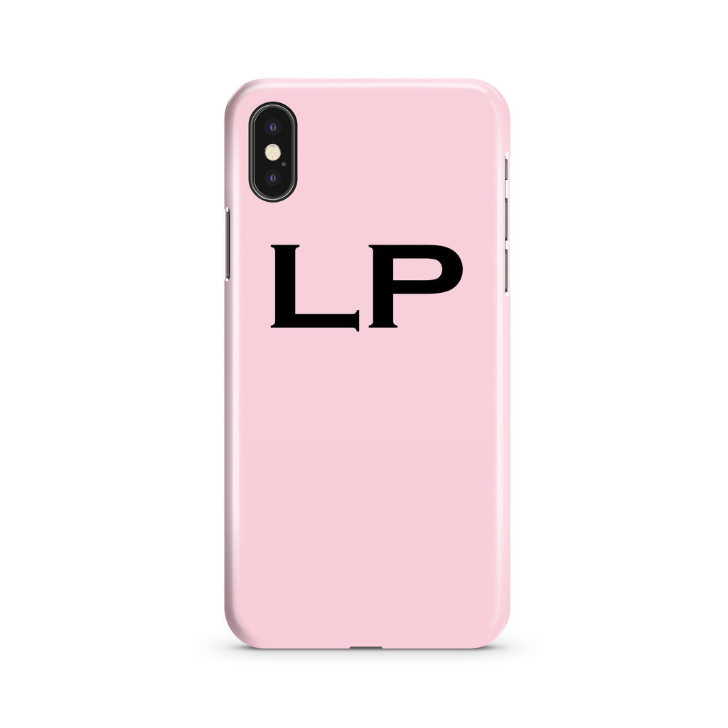 Personalised Bloom Top Initials iPhone XS Case