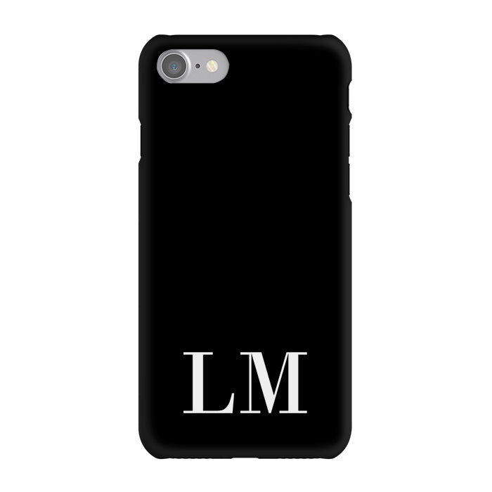 Personalised Black x White Initials iPhone 7 Case