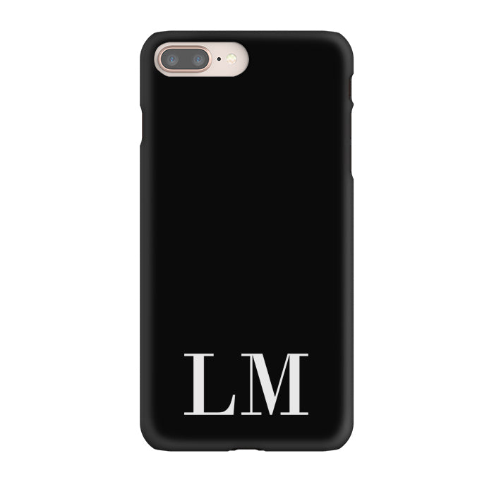 Personalised Black x White Initials iPhone 7 Plus Case