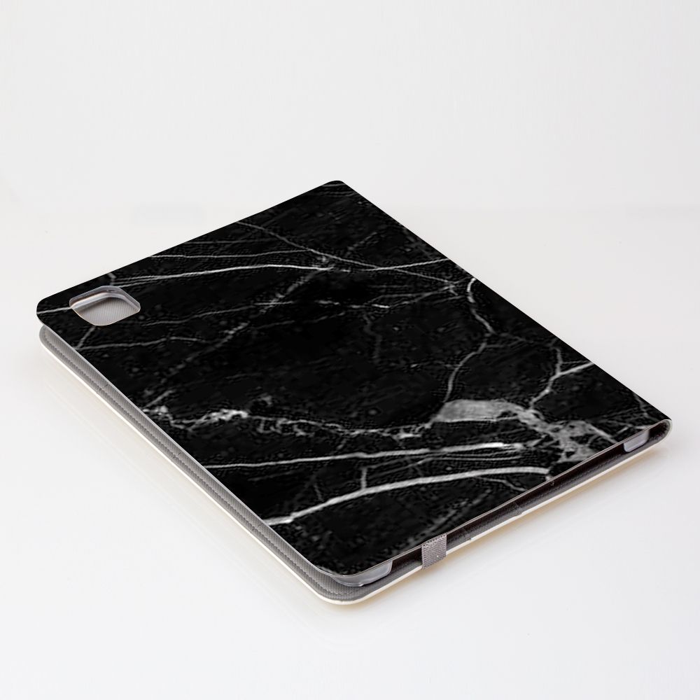 Personalised Black Marble Name iPad Pro Case