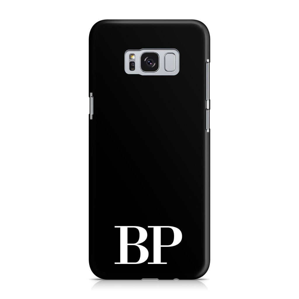 Personalised Black x White Initials Samsung Galaxy S8 Case