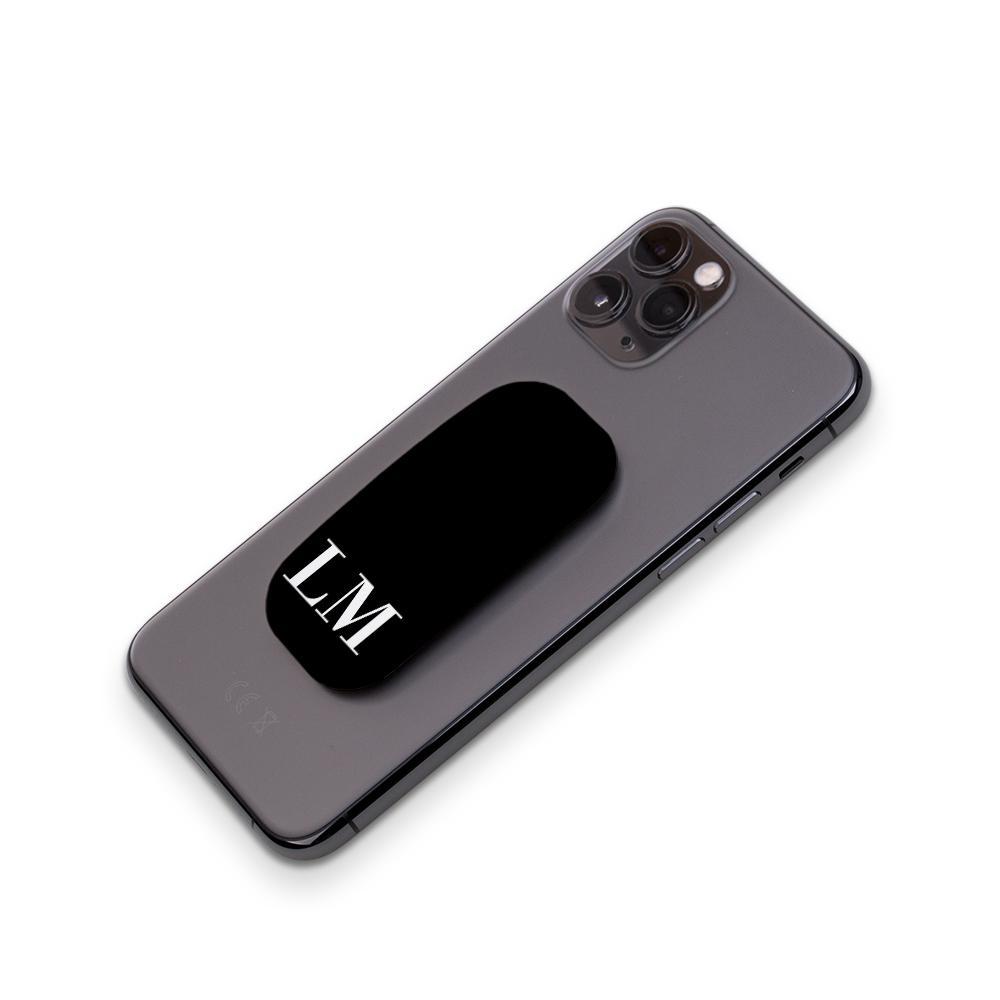 Personalised Black x White Initials Clickit Phone grip