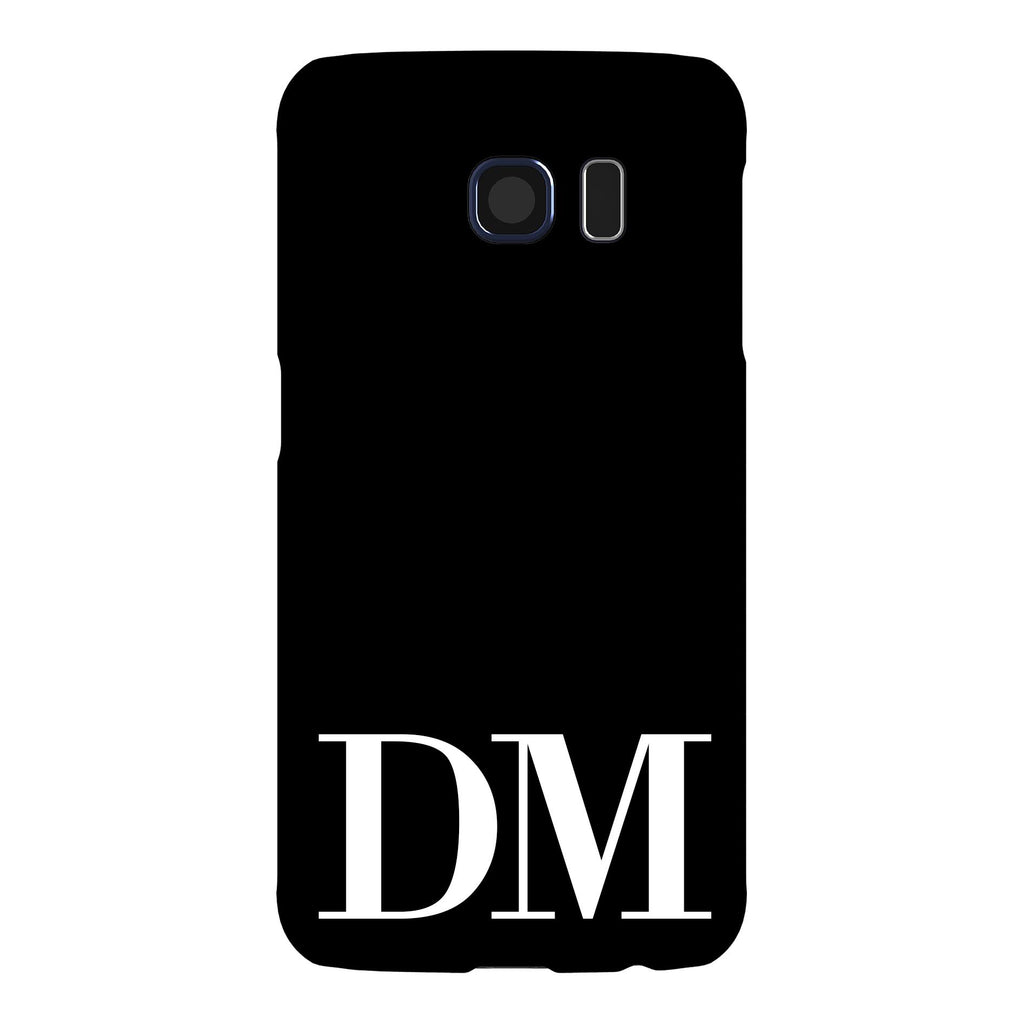 Personalised Black x White Initials Samsung Galaxy S6 Case
