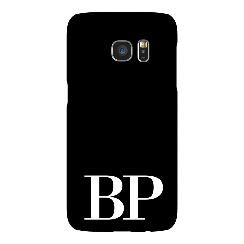 Personalised Black x White Initials Samsung Galaxy S7 Edge Case