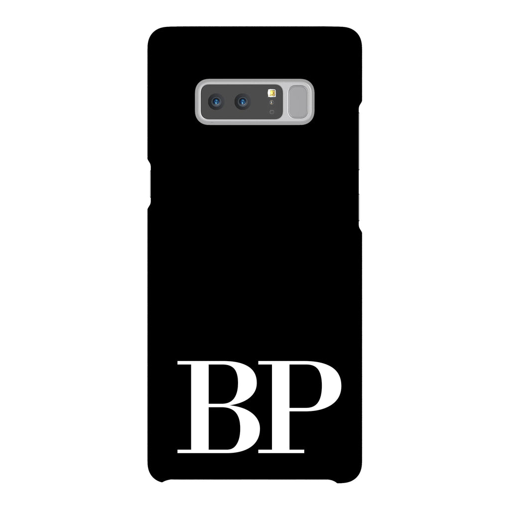 Personalised Black x White Initials Samsung Galaxy Note 8 Case