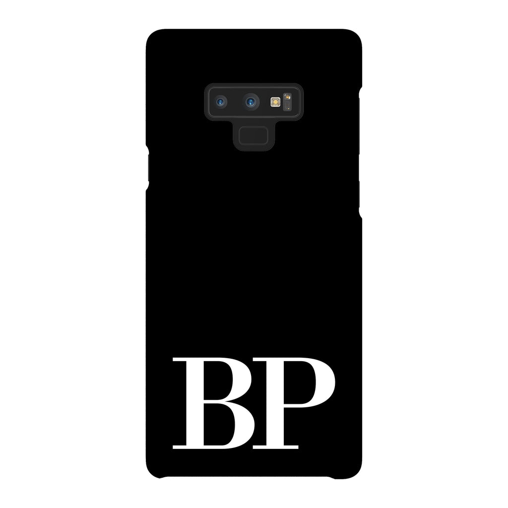 Personalised Black x White Initials Samsung Galaxy Note 9 Case