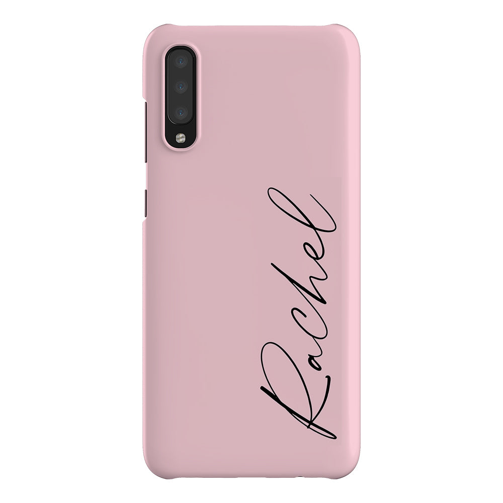 Personalised Bloom Script Name Samsung Galaxy A70 Case