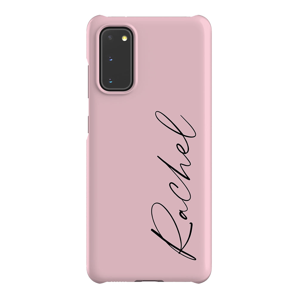 Personalised Bloom Script Name Samsung Galaxy S20 Case