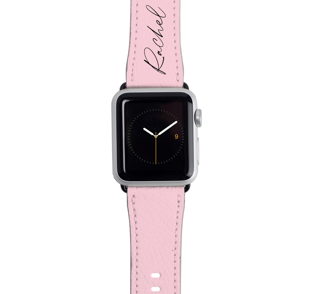 Personalised Bloom Script Name Apple Watch Strap