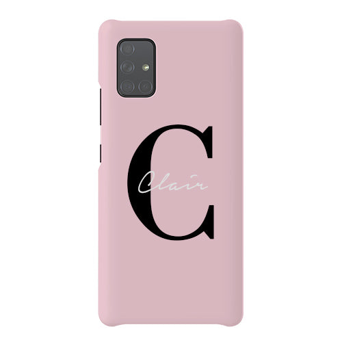 Personalised Bloom Name Samsung Galaxy A51 Case