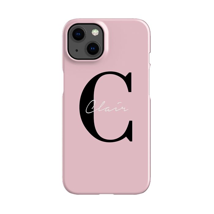 Personalised Bloom Name Initial iPhone 15 Plus Case