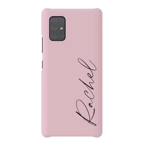 Personalised Bloom Script Name Samsung Galaxy A51 Case