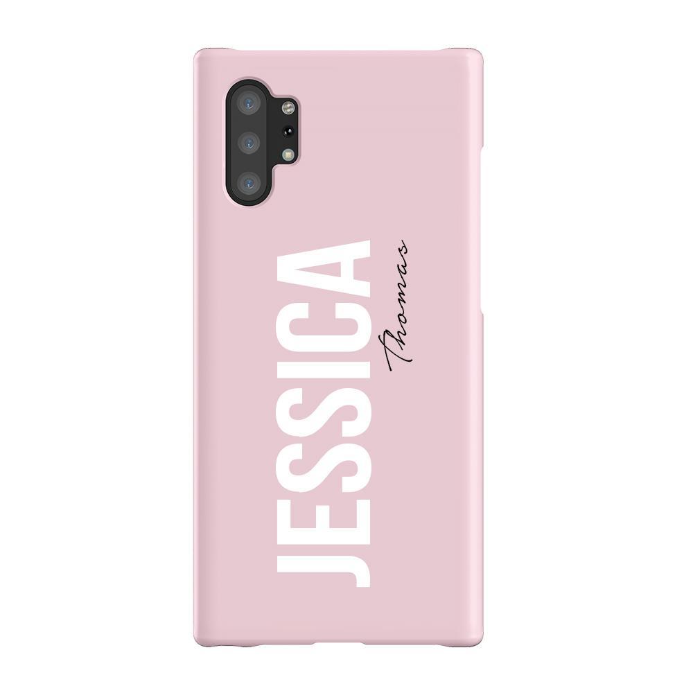 Personalised Bloom Side Name Samsung Galaxy Note 10+ Case