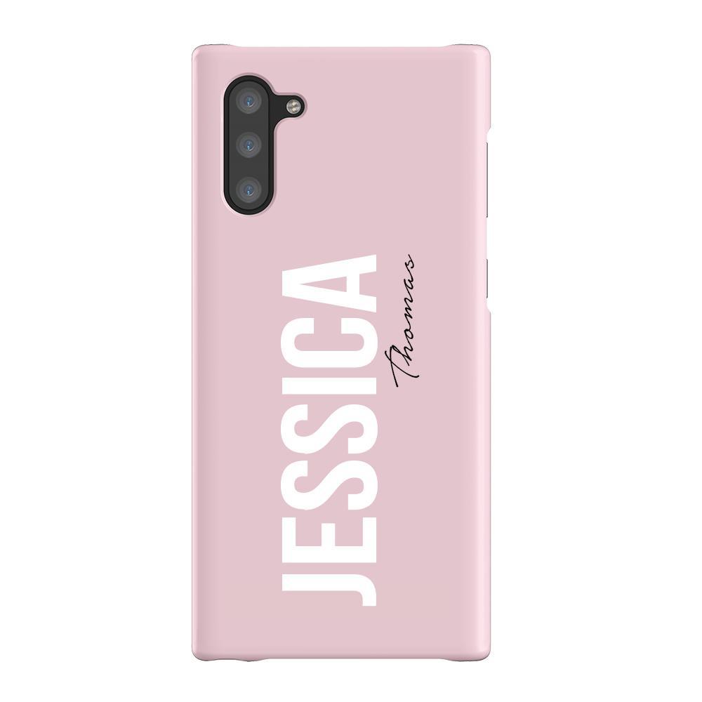 Personalised Bloom Side Name Samsung Galaxy Note 10 Case