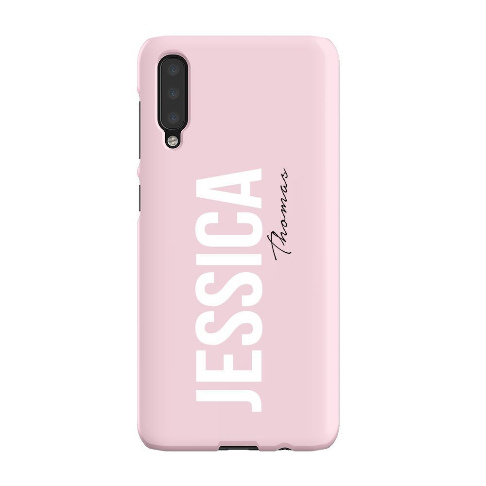 Personalised Bloom Side Name Samsung Galaxy A50 Case