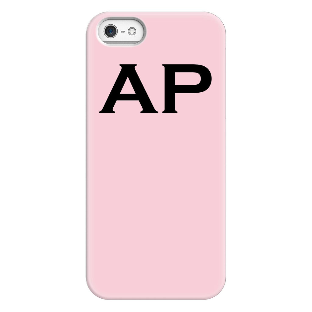 Personalised Bloom Top Initials iPhone 5/5s/SE (2016) Case