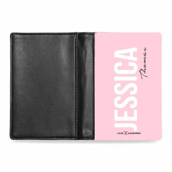 Personalised Bloom Side Name Passport Cover
