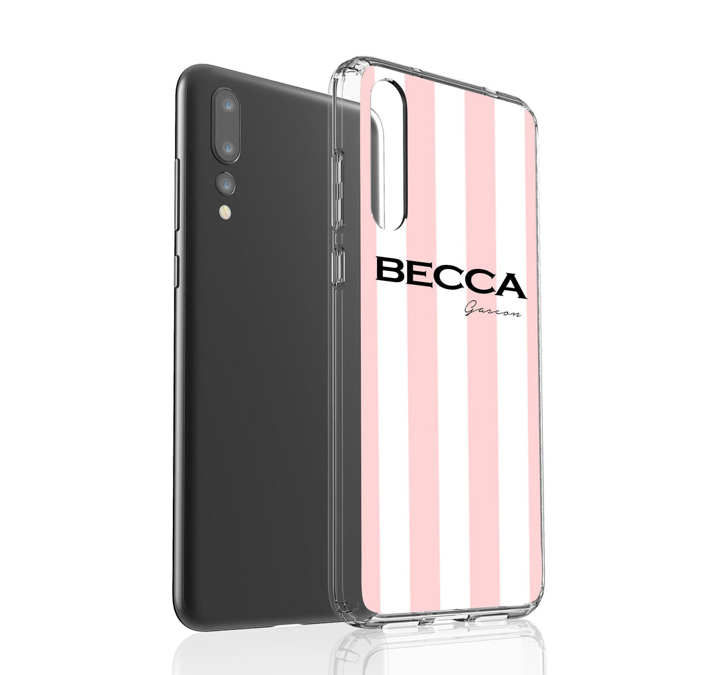 Personalised Bloom Stripe Huawei P20 Pro Case