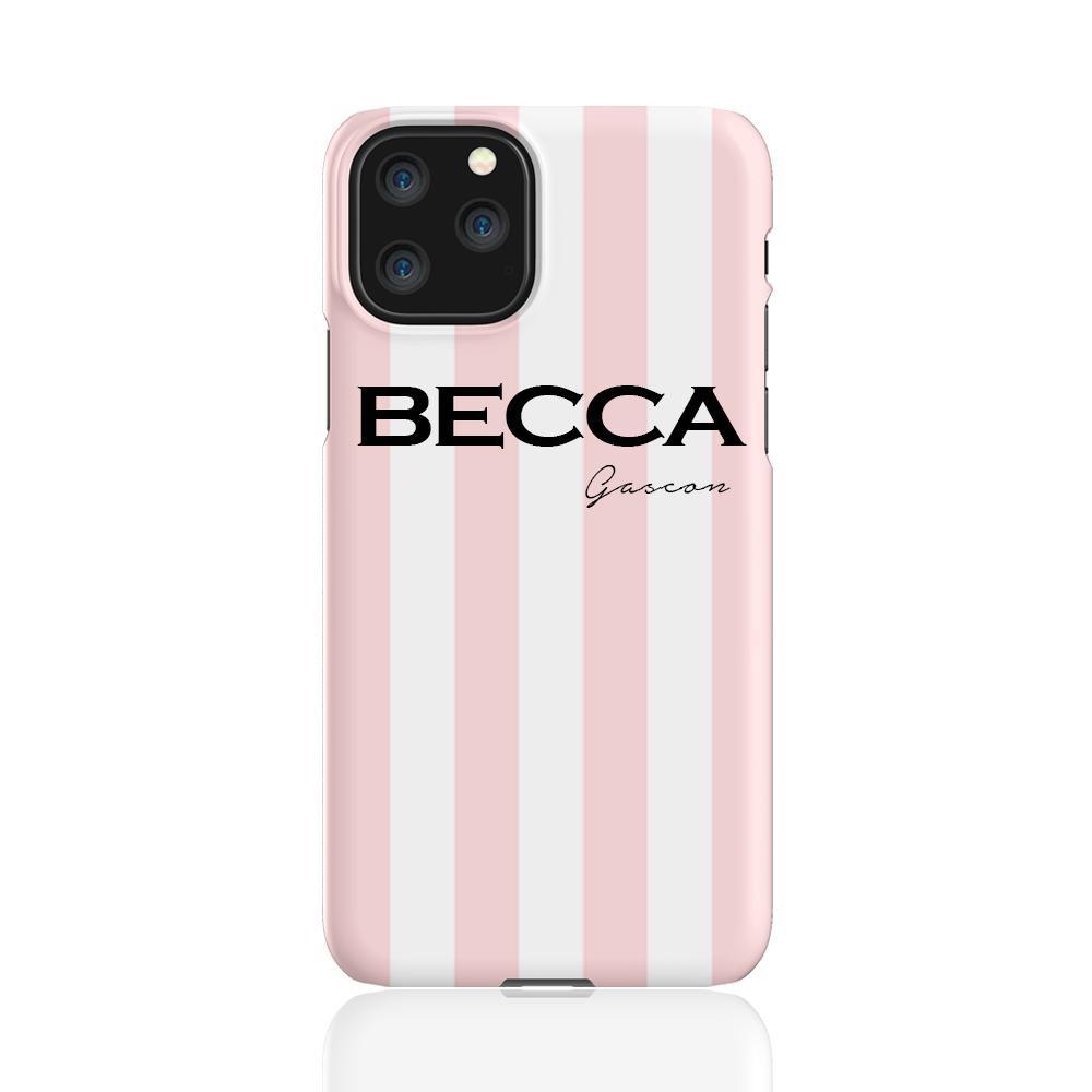 Personalised Bloom Stripe iPhone 11 Pro Case