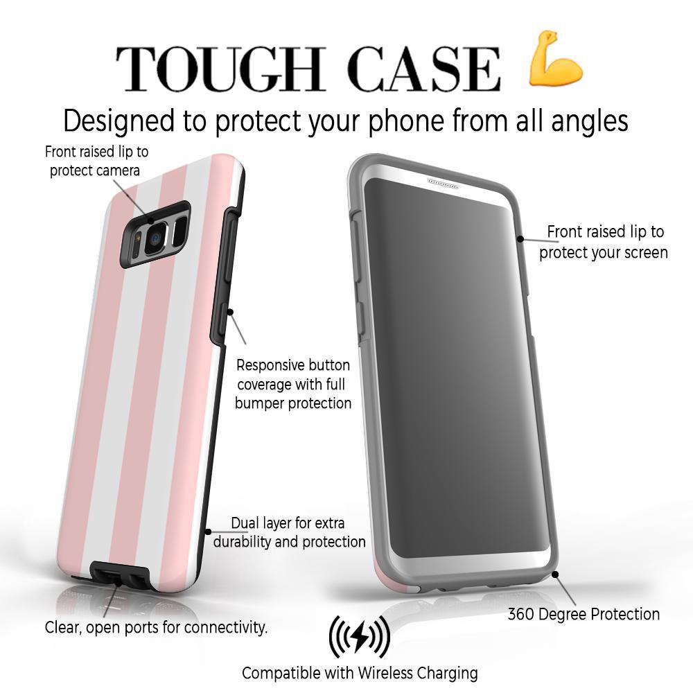 Personalised Bloom Stripe Samsung Galaxy S8 Plus Case