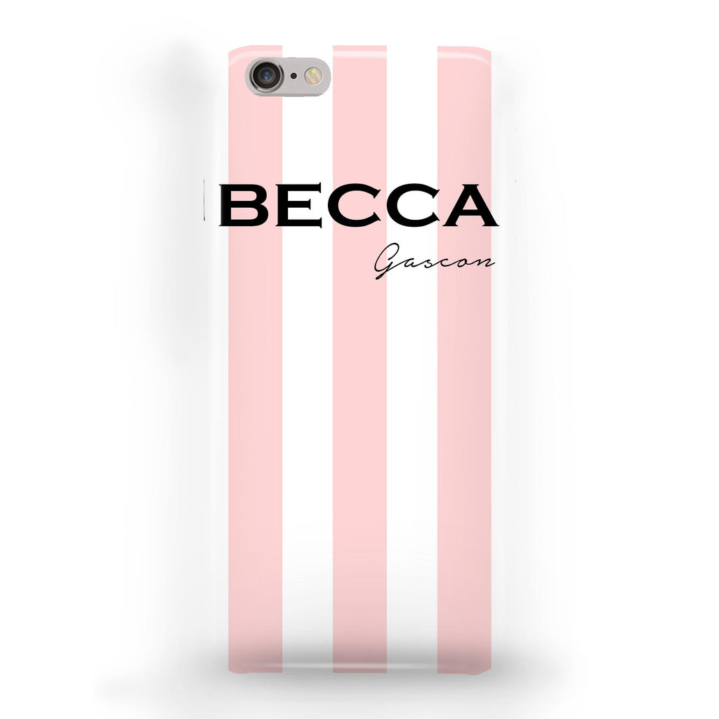 Personalised Bloom Stripe iPhone 6 Plus/6s Plus Case