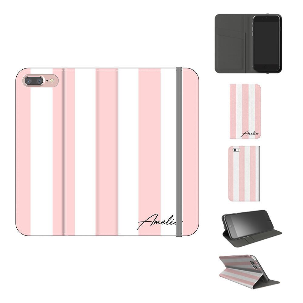 Personalised Bloom Stripe iPhone 8 Plus Case