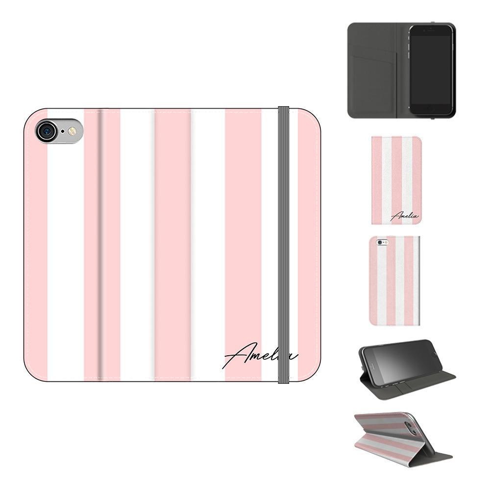 Personalised Bloom Stripe iPhone 8 Case