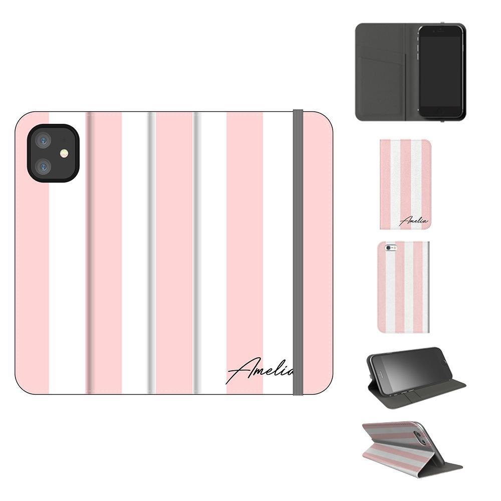 Personalised Bloom Stripe iPhone 11 Case