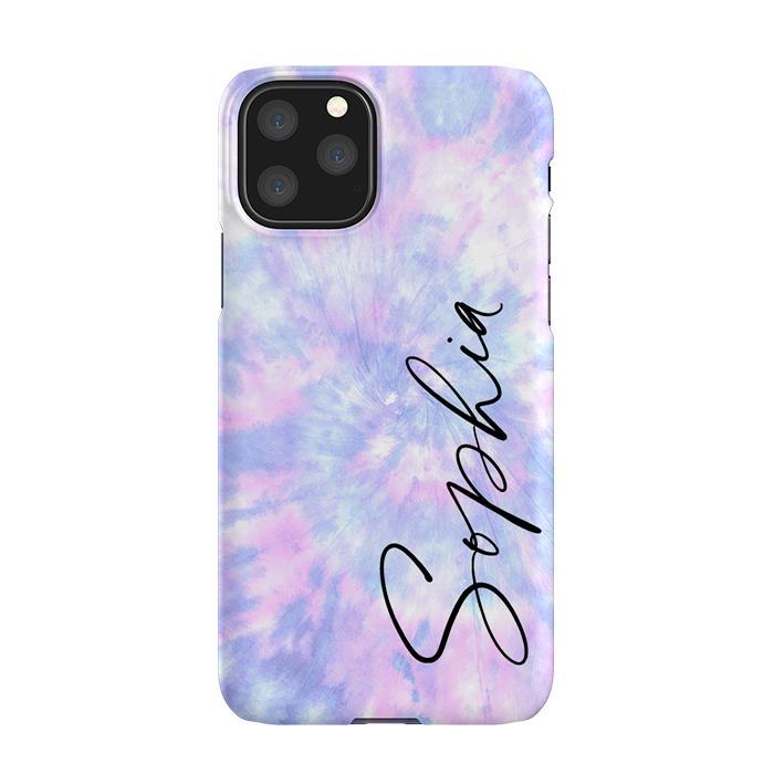 Personalised Blue Tie Dye Name iPhone 11 Pro Max Case