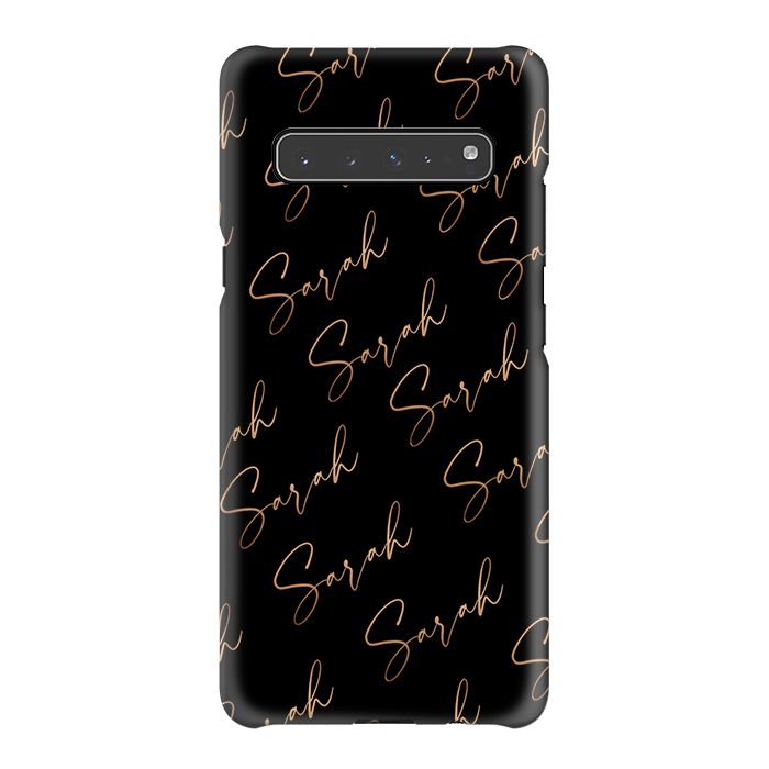 Personalised Bronze Name All Over Samsung Galaxy S10 5G Case
