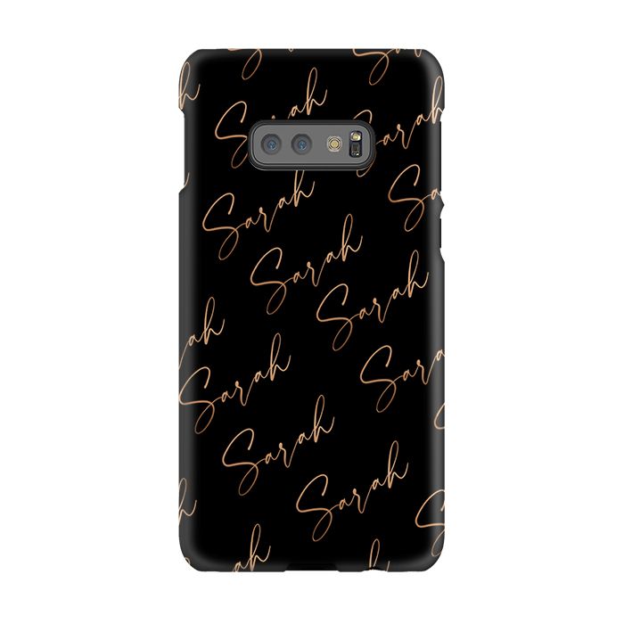 Personalised Bronze Name All Over Samsung Galaxy S10e Case