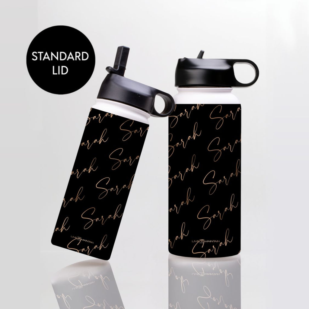 Personalised Bronze Name All Over Stainless Steele Water Bottle