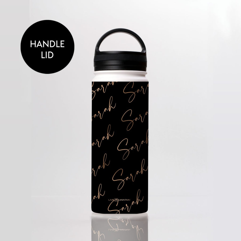 Personalised Bronze Name All Over Stainless Steele Water Bottle