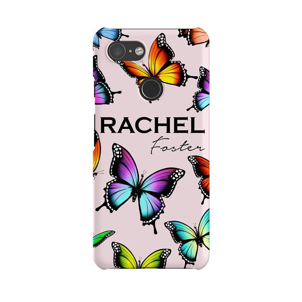 Personalised Butterfly Name Google Pixel 3 Case