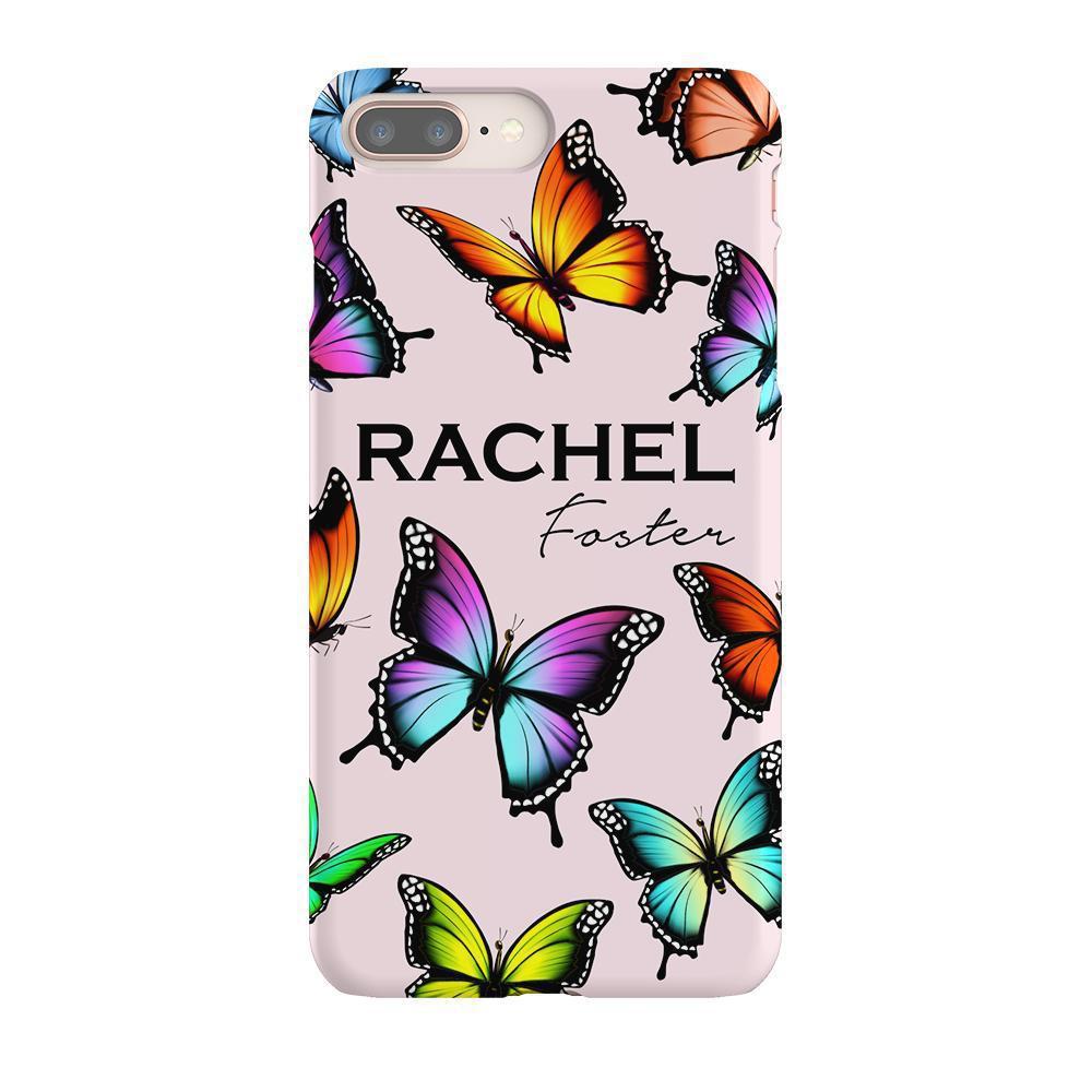 Personalised Butterfly Name iPhone 8 Plus Case