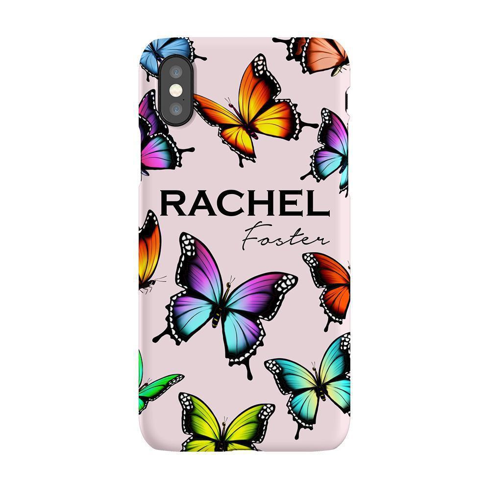 Personalised Butterfly Name iPhone X Case