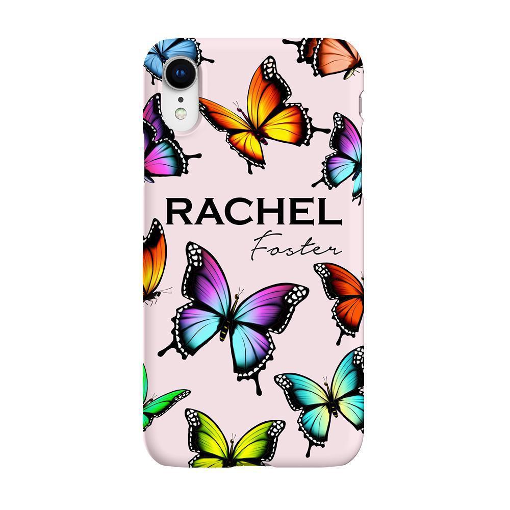 Personalised Butterfly Name iPhone XR Case