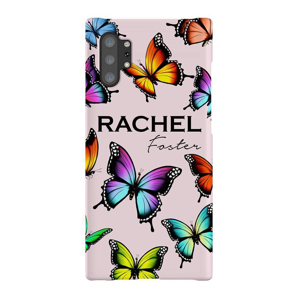Personalised Butterfly Name Samsung Galaxy Note 10+ Case