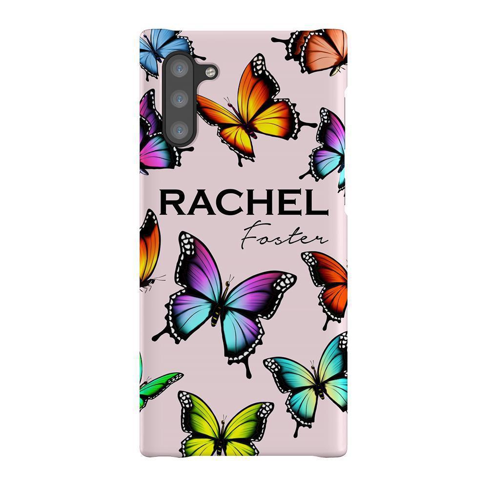 Personalised Butterfly Name Samsung Galaxy Note 10 Case