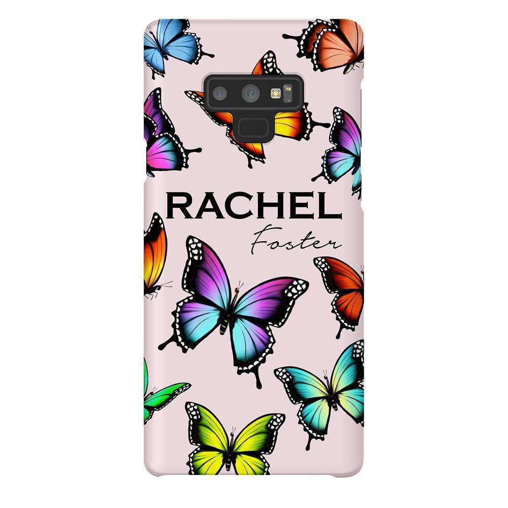 Personalised Butterfly Name Samsung Galaxy Note 9 Case