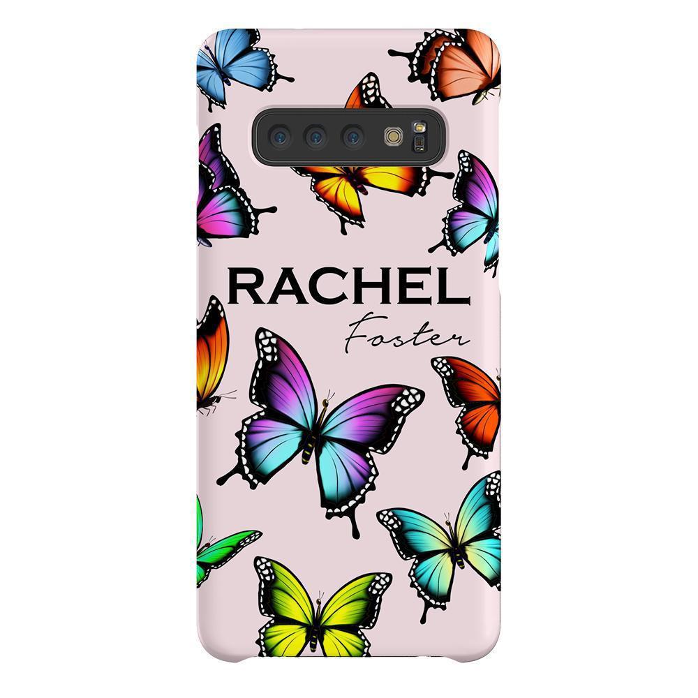 Personalised Butterfly Name Samsung Galaxy S10 Plus Case