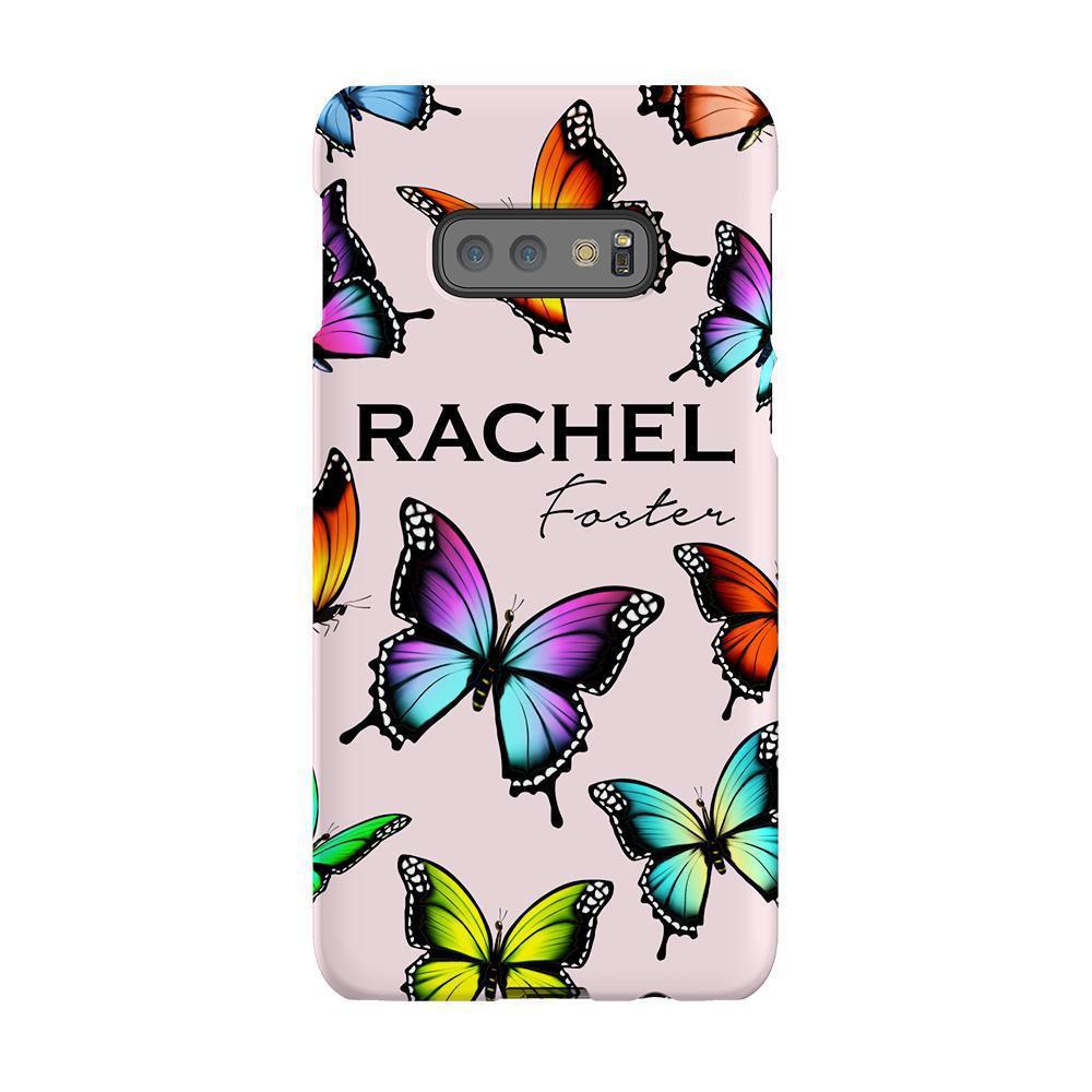 Personalised Butterfly Name Samsung Galaxy S10E Case