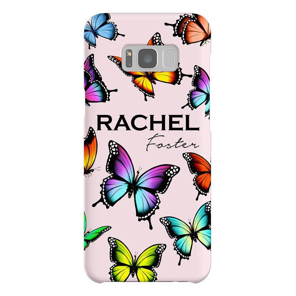 Personalised Butterfly Name Samsung Galaxy S8 Plus Case