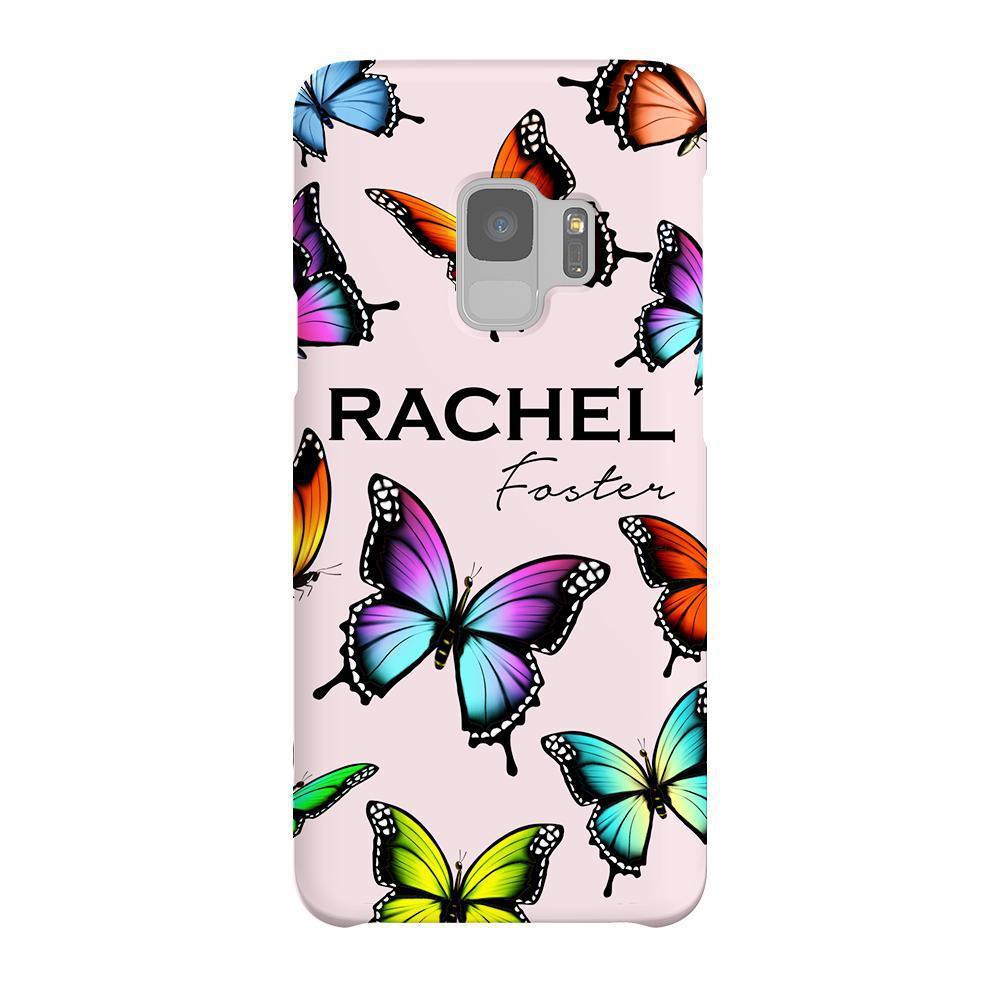 Personalised Butterfly Name Samsung Galaxy S9 Case