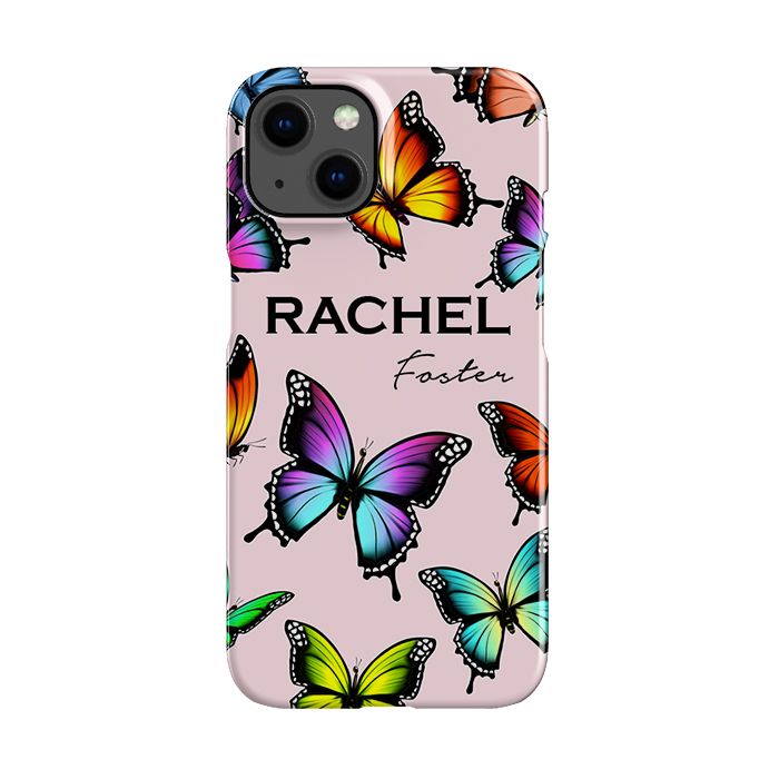 Personalised Butterfly Name iPhone 13 Case