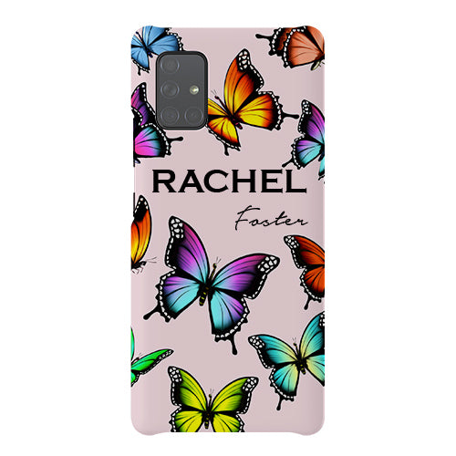 Personalised Butterfly Name Samsung Galaxy A71 Case