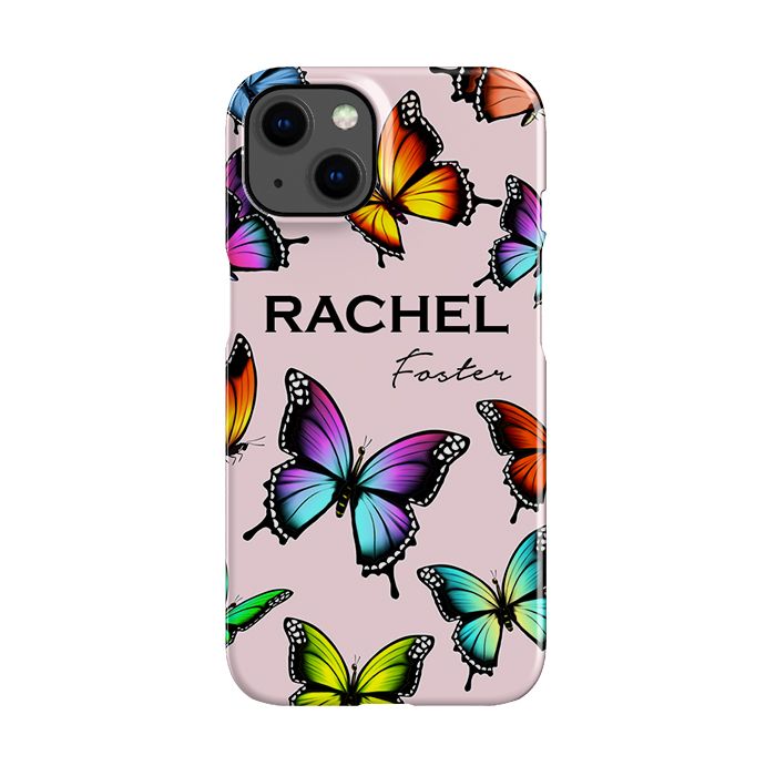 Personalised Butterfly Name iPhone 15 Plus Case