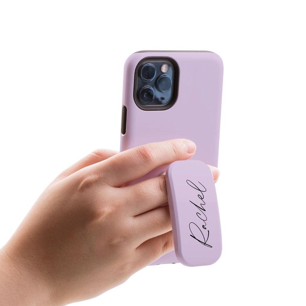 Personalised Purple Name Clickit Phone grip